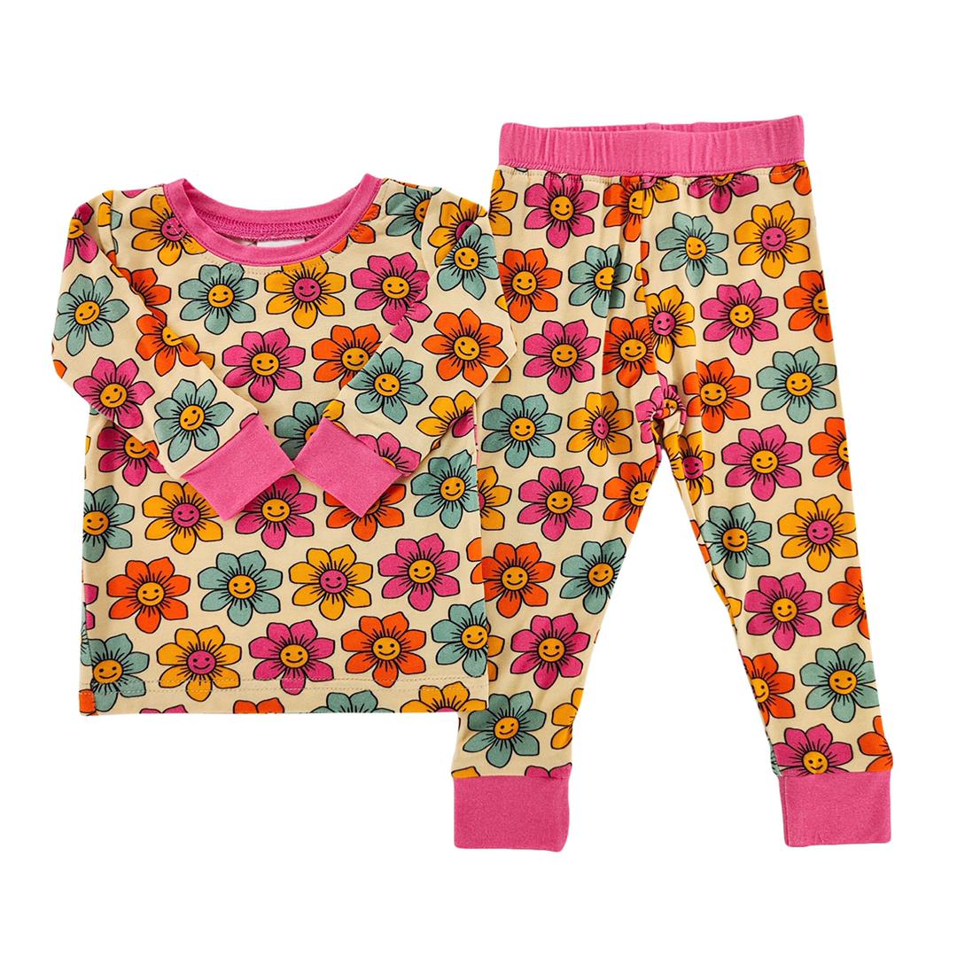 Smiley Flower Bamboo Set