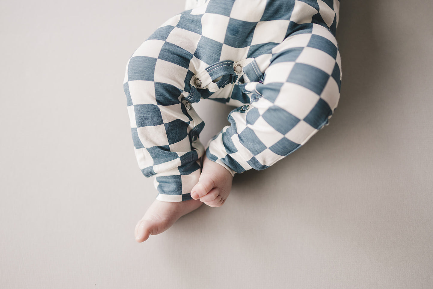 Bamboo Checkered Jumpsuit | Blue