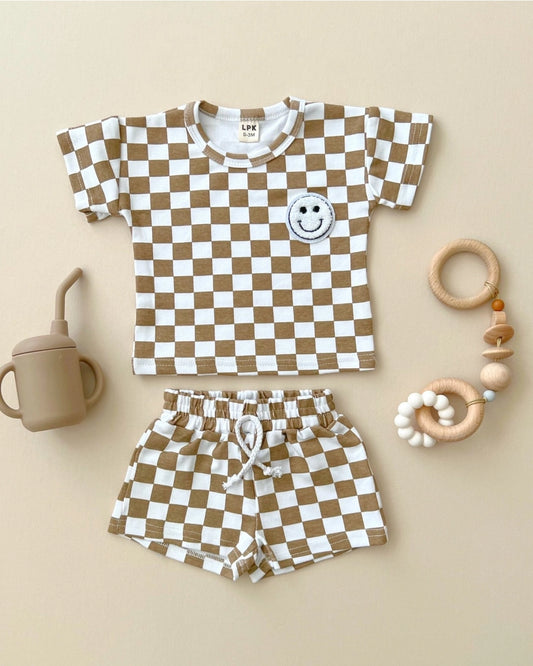 Checkered Smiley Set